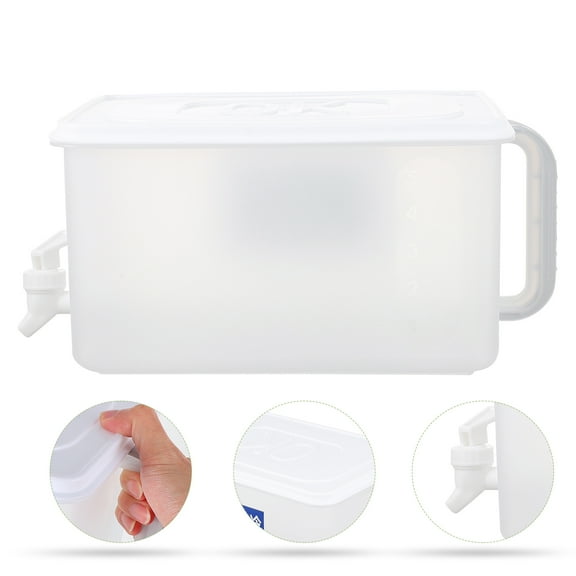 IDEANATEGRATE 1Set Water Storage Box for Camping and Hiking 11x7.47x5.89in Food-Grade Plastic with Handle
