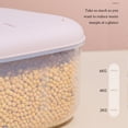 thumbnail image 3 of Ounissouiy Caja de almacenamiento de alimentos para el hogar con tapa, organizador transparente a prueba de polvo para granos de café y arroz, Organizadores de utensilios de cocina 10KG, 3 of 6