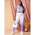 thumbnail image 3 of Jeggings Talla Extra Cintura Alta Delgado Estampado 3D Ombre Rosegal Leggings de talla grande, 3 of 5