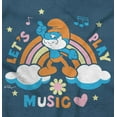 thumbnail image 2 of Retro Papa Smurf Lets Play Music Men's Graphic T Shirt Tees Brisco Brands S, 2 of 6