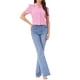 thumbnail image 2 of INSPIRAR CHIC Blusa vintage de cuadros con mangas abullonadas para mujer XL Rosa Blanca, 2 of 6