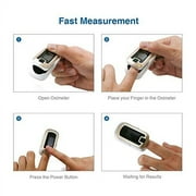 mibest OLED Finger Pulse Oximeter, O2 Meter, Dual Color White/Luxury Gold