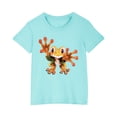 thumbnail image 1 of RXIRUCGD 2025 Vêtements d'Été pour Enfants T-shirt Imprimé Mode Mignon Col Rond Manches Courtes, 1 of 5
