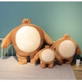 thumbnail image 1 of Tiny Head Teddy Bear Pillow Stuffed Small Head Big Muscle Body Raccoon Frog Elephant Boyfriend Hug Pillow Chair Cushion Birthday zhangmengya LED, 1 of 1