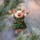 thumbnail image 5 of Seyotauo Cute Pet Pattern Acrylic Christmas Ornaments 3.15x3.15 Inch Double-Sided Pattern, Easy to Hang Christmas Tree Decorations Indoor, Festive Holiday Christmas Decor Gifts for Family Colleagues, 5 of 9