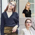 thumbnail image 3 of Muramaudi Hombre Mujer Gafas De Sol Lentes Polarizados Estilo Retro Moda Uv400 Gris Round, 3 of 8