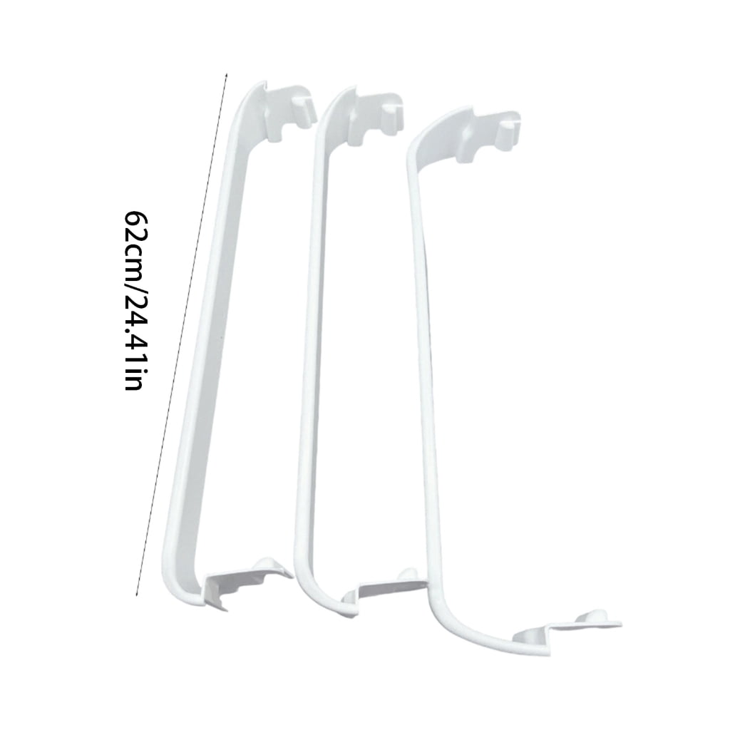NEXAVKPR Permanent ABS Refrigerator Door Shelf Replacement Direct current Multiple Models 1 3/4" Height 4 1/2" Depth White Planner Rack