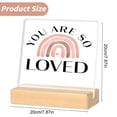 thumbnail image 3 of Back To School Acrylic Desk Decor Inspirational Motivational Stand With Base Cute Study Room Decor For Students丨N, 3 of 8
