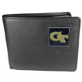 thumbnail image 2 of NCAA Siskiyou Sports Mens Georgia Tech Leather Bi-fold Wallet One Size Black, 2 of 4