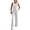 Beige, variant on Busydd Business Casual Outfits for Women Round Neck Button Front Vest and Pant Suits Fall Fashion Solid Color Two Piece Sets S