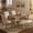 Beige,Linen, variant on Farmhouse Dining Table Set for 4, Rectangular Wooden Table& 4 Upholstered Kitchen Chairs with Nailhead Accents for Dining Hub,Breakfast Nook