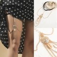 thumbnail image 1 of Cadena de pierna de perla de Metal multicapa larga personalizada, cadena elástica de tendencia creativa para mujer, joyería de cadena para el cuerpo Wmkox8yii fajkfhkj5495, 1 of 9