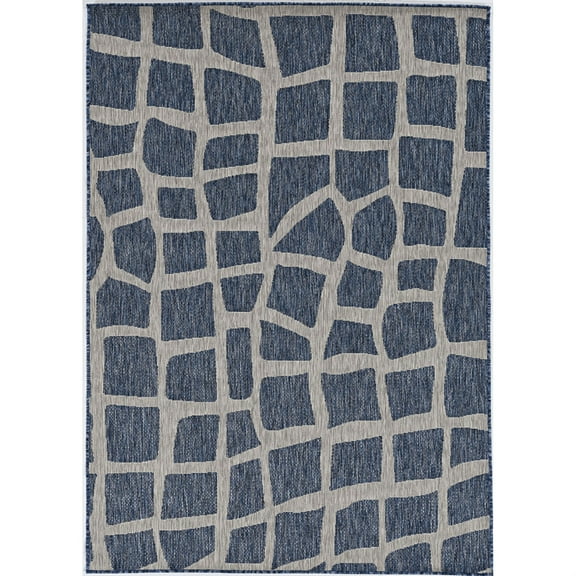 PROVO 5763 7'10" X 7'10"RO - Blue/Grey