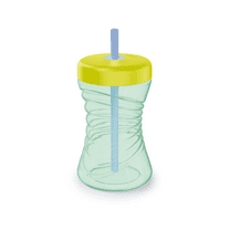 NUK Fun Grips Toddler Sippy Cup with Straw, 1 Pack, Neutral