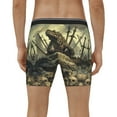 thumbnail image 2 of Men's Boxer Briefs, Epic Dragon Skull Scene Soft and Breathable Mens Underwear Boxer Briefs With Widen Waist, 2 of 5