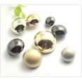 thumbnail image 5 of 5pcs Shank Button for Sewing Accessories DIY Coat Clothes Decoration Metal Mushroom Bald Button for Craft Handmade (Gun Metal, 17mm), 5 of 7