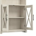 thumbnail image 4 of Lennox 5 Shelf Bookcase with Glass Doors in Linen White Oak - Engineered Wood, 4 of 7