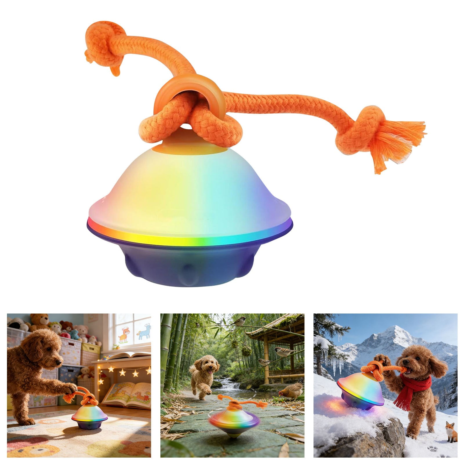 Automatic Interactive Smart LED Cat Toy For Indoor Exercise And Play With Voice Function