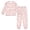 Pink Love Heart, variant on Fluffy Pajamas Set Fuzzy Winter Warm Pj Sets Pullover Tops and Long Pants Pink Love Heart X-Small