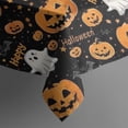 thumbnail image 5 of Happy Halloween Pumpkin Pattern Square Tablecloth,Waterproof Square Table Cover,Wipeable Spillproof Washable Table Cover for Home Kitchen Party Decor 60"x60"(152x152cm), 5 of 6