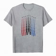 thumbnail image 4 of KPOPLK Womens American Flag Shirt USA Patriotic Crew Neck T-Shirt 4th of July Short Sleeve Tee(Grey,M), 4 of 5