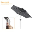 thumbnail image 5 of ACEGOSES 7.5 FT LED Outdoor Patio Umbrella and Shade Market Table Umbrella Outside With a Crank for Garden, Deck and Pool,Anthracite, 5 of 6