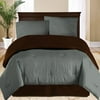 Britney Solid Reversible Microfiber Comforter, Blue