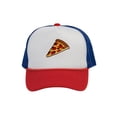 thumbnail image 1 of Adult Men's Pepperoni Pizza Slice Rope Foam Trucker Hat, White/Red/Royal, 1 of 2