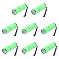 thumbnail image 1 of Mini Linterna 9LED Camping Antorchas Aleación Aluminio Impermeables () Verde, 1 of 6