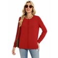 thumbnail image 3 of Chiclily Women's Long Sleeve Cardigan Lightweight Button Down Knit Sweater, S-2XL, 3 of 7