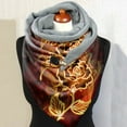 thumbnail image 6 of Women's Scarf Warm Windproof Fashion Printed Double Layer Buckle Winter Wrap Scarf Neck Warm, 6 of 6