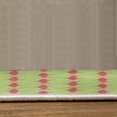 thumbnail image 3 of Sea Animals Turkish Area Rug, Sharks Swimming Horizontal Silhouettes Powerful Dangerous Wild Life, Carpet for Living Room Decor, 4' X 5.7', Magenta and Pale Green, by Ambesonne, 3 of 4