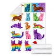 thumbnail image 3 of TIELUTT Cute Cat Design Throw Blanket for Couch Bed Sofa Cozy Warm Decorative Home Big Blanket Full Size Blanket Twin Soft Blanket Throw Blanket for Sofa Foot of Bed Blanket, 3 of 8