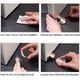 thumbnail image 4 of Tope de puerta de metal magnético fuerte, tope de puerta resistente con tornillos autoadhesivos ocultos montados en el piso 3M, 2 piezas, plateado, 4 of 5