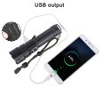 thumbnail image 6 of Portable Strong Light Flashlight 7X7MM LED 30W 5V Micro USB Rechargeable Zoom Flashlight Can Be Output And Input Suitable For Camping, Climbing, Night Riding, Caving: Waterproof Rating IPX4, 6 of 14