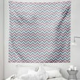 thumbnail image 1 of Grey Chevron Tapestry, Pastel Sharp Shapes Abstract Herringbone Inspired Geometric, Fabric Wall Hanging Decor for Bedroom Living Room Dorm, 5 Sizes, Azure Blue Pale Pink, by Ambesonne, 1 of 1