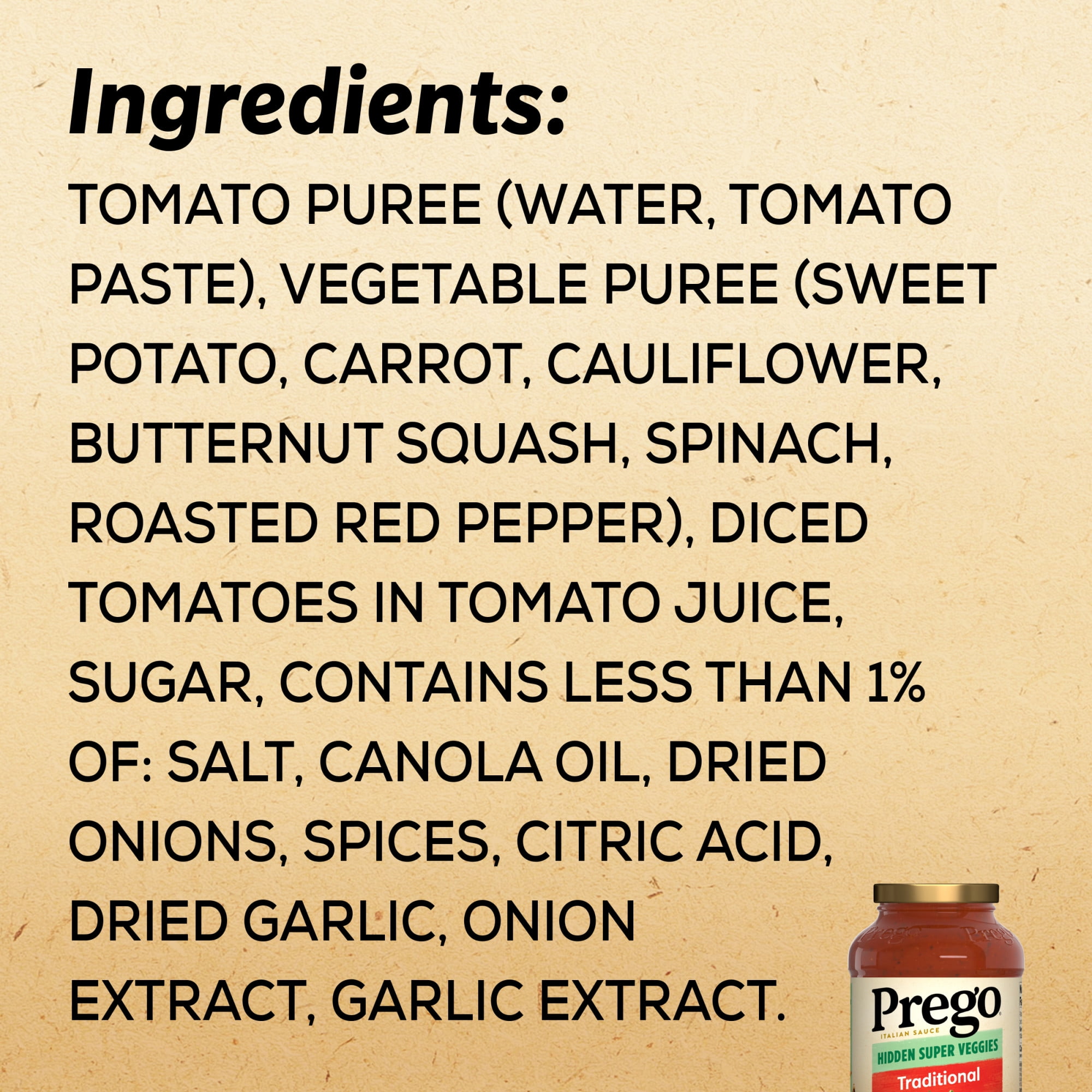 Prego® Hidden Super Veggies Traditional Pasta Sauce, 24 oz - Kroger