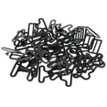 thumbnail image 2 of Juego de 20 piezas de herrajes de hierro para pajaritas: ganchos, clips, hebillas y cierres ajustables. Negro, 2 of 9