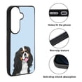 thumbnail image 2 of WIRESTER Shockproof Soft Rubber Cover Case for Samsung Galaxy S26 6.3" 2026, Tricolor Cavalier King Charles Spaniel Dog On Light Blue Background, 2 of 5
