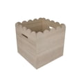 thumbnail image 2 of Make Market 12.5" x 12.5" x 12.5" Scalloped Wood Crate, 6 Pack, 2 of 3