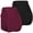 Black, Dark Olive, variant on URATOT Women's Cotton Active Shorts, 2 Packs, Drawstring Waist, Light Activity & Casual Wear, Sizes S–XL