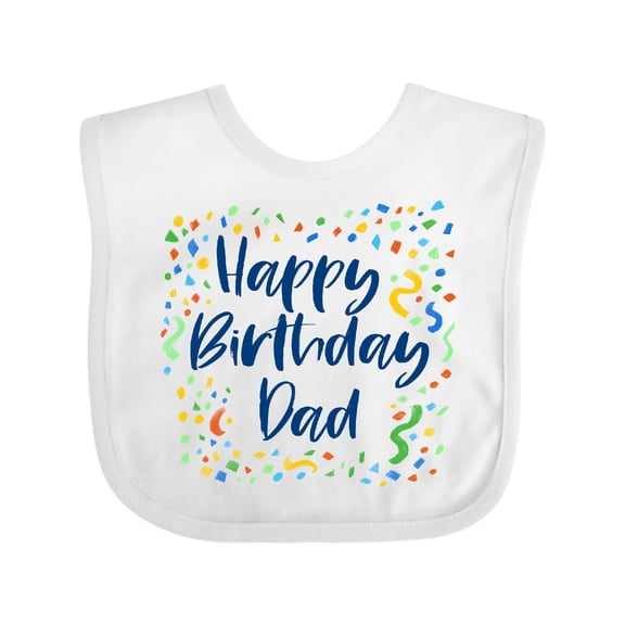 Inktastic Happy Birthday Dad Boys or Girls Baby Bib