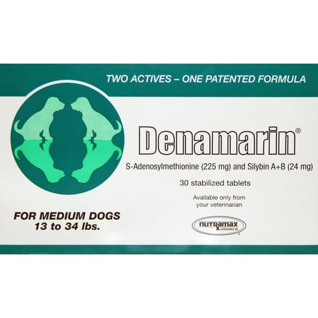 exp: 10/2026 Denamarin Tablets with S-Adenosylmethionine (SAMe) & Silybin for Medium Dogs 30ct (Blister)
