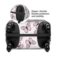 thumbnail image 4 of Lsque Pink Butterflies (2) Printed Luggage Cover, Travel Luggage Protector,Scratch and Dirt Resistant, Fits 18-32 Inch Luggage - Large, 4 of 9