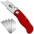 thumbnail image 1 of Cortador de Papel con Mango ProCutRed 3 Piezas Cuchilla 18x57mm Plegable Acero Inoxidable Mango Plástico Rojo Cuchillas, 1 of 1
