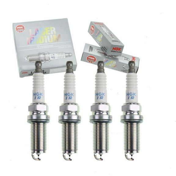 4 pc NGK Laser Iridium Spark Plugs compatible with Lexus IS300 2.0L L4 2018-2020