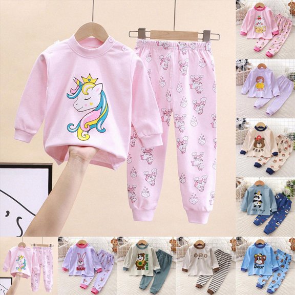 4-5 Years Child Toddler Girl Clothes Girls Fall Winter Outfit, Long Sleeve Ruffle Top Floral Pants 2Pcs Clothing Set 6-12 Months 12-24 Months 2T 3T 4T 5T 6T 7T Set