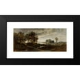 thumbnail image 2 of Adolf Dressler 14x8 Black Modern Framed Museum Art Print Titled - Landscape of the Oder River (1874), 2 of 5