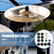 thumbnail image 3 of Set of Drum Set Cymbals Felt Pads Set Anti-skid Drum Set Felt Cushions Accessory, 3 of 6