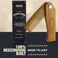 thumbnail image 4 of MEDca Folding Fine Tooth Wooden Pocket Comb for Men, Multicolor, Scalp Care Tool, 4 of 8